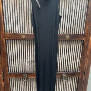 Good American Black Stretch Midi Dress - Size 2